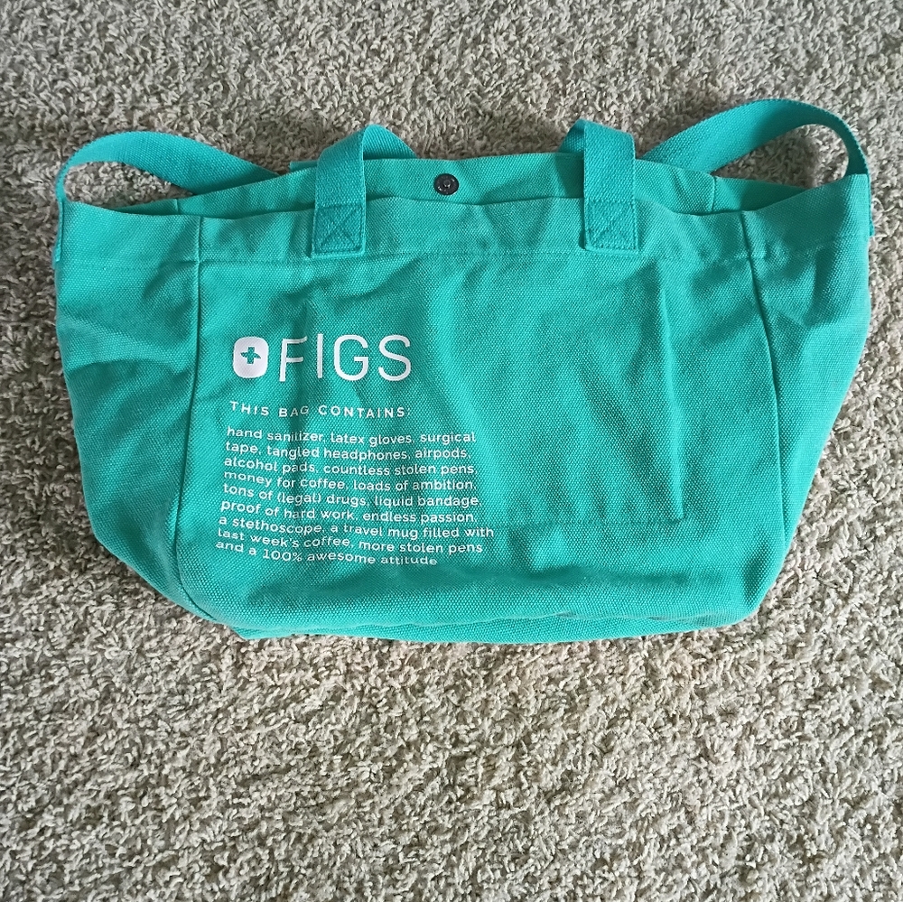 Figs Aqua Tote Bag
